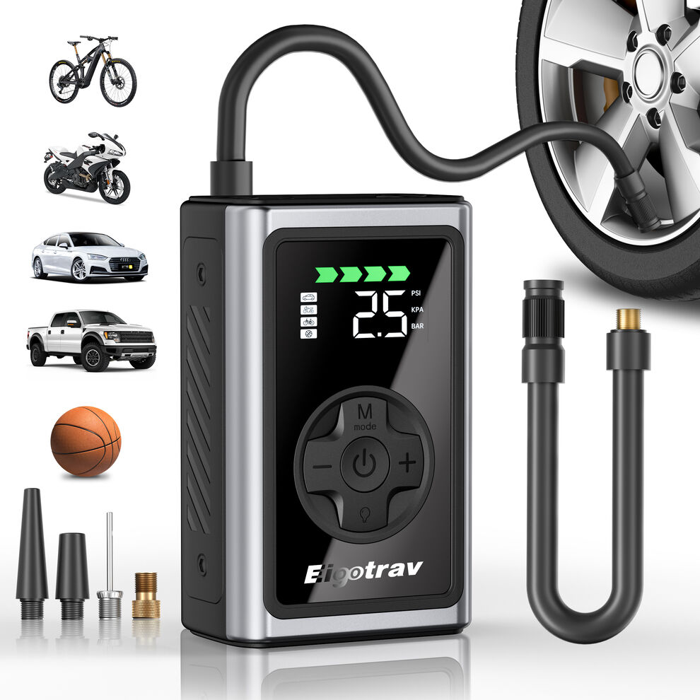 Tire Inflator 4000Mah Eigotrav Portable Air Compressor image1