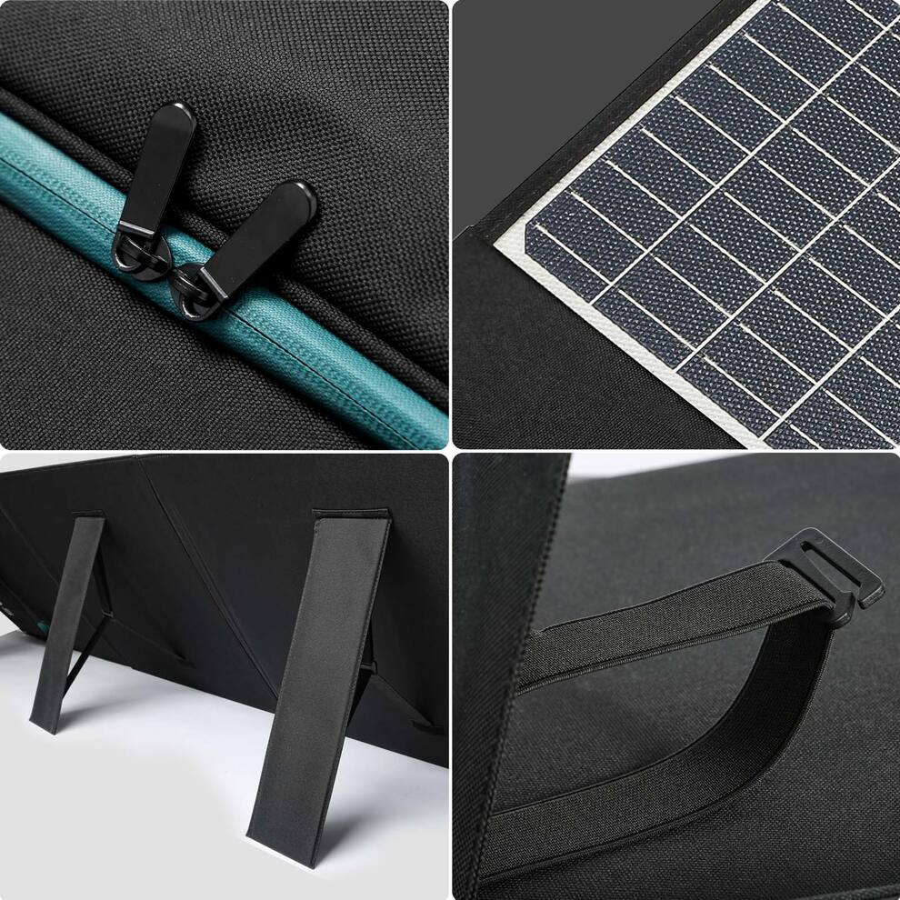 SWAREY 200W Foldable Solar Panel 18W USB-C for Power Station Phone RV Camping image5