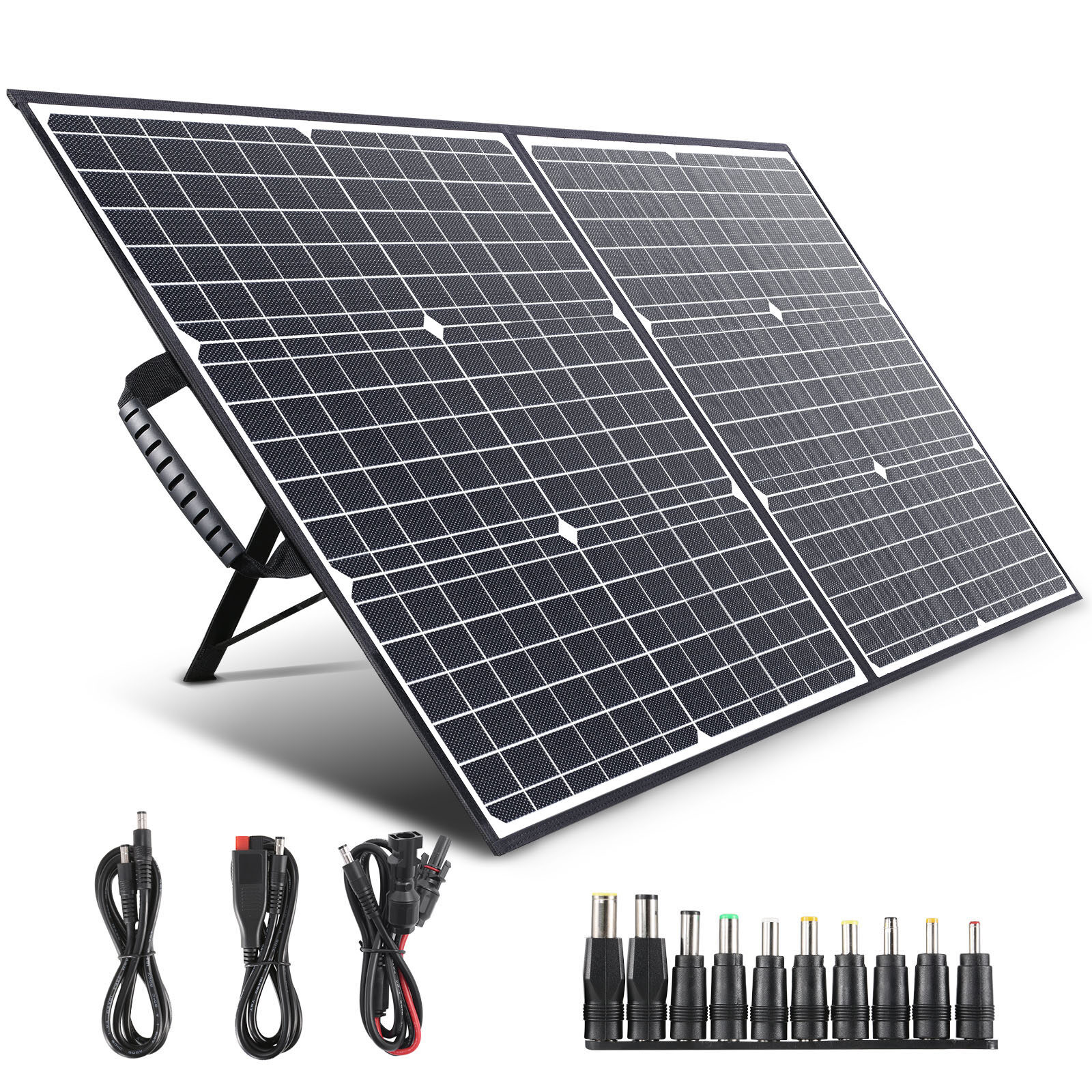 SWAREY 100W Foldable Solar Panel Portable Solar Charger for Power Station Laptop Phone Camping image1