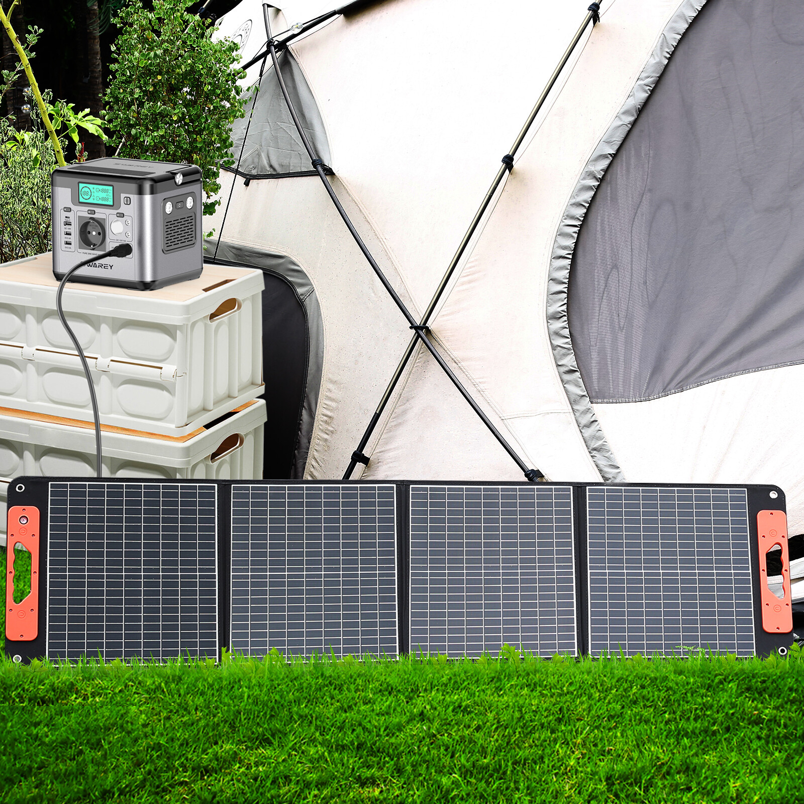 SWAREY 100W Portable Foldable Solar Panel for Power Station Phone Tablet Camping image5